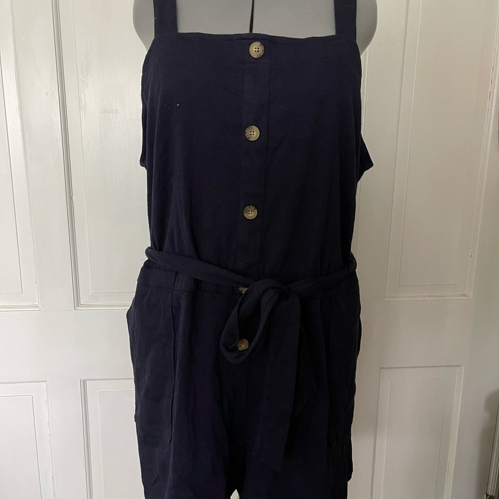 Navy Romper